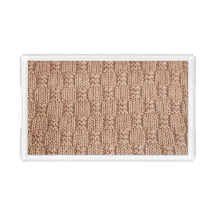 Bubble Knit Stitch Pattern by Shirley Taylor Acrylic Tray