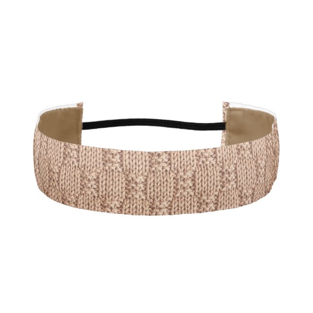 Bubble Knit Stitch Pattern by Shirley Taylor Athletic Headband (Front)