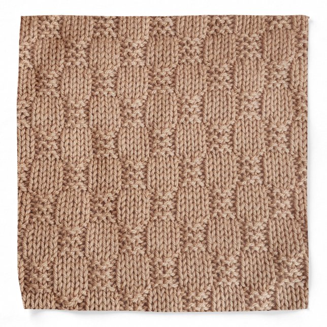 Bubble Knit Stitch Pattern by Shirley Taylor Bandana (Front)