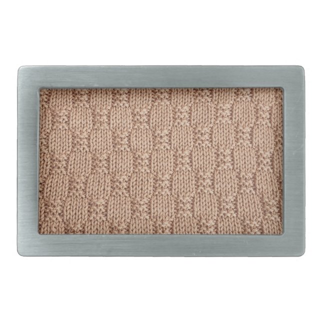 Bubble Knit Stitch Pattern by Shirley Taylor Belt Buckle (Front)