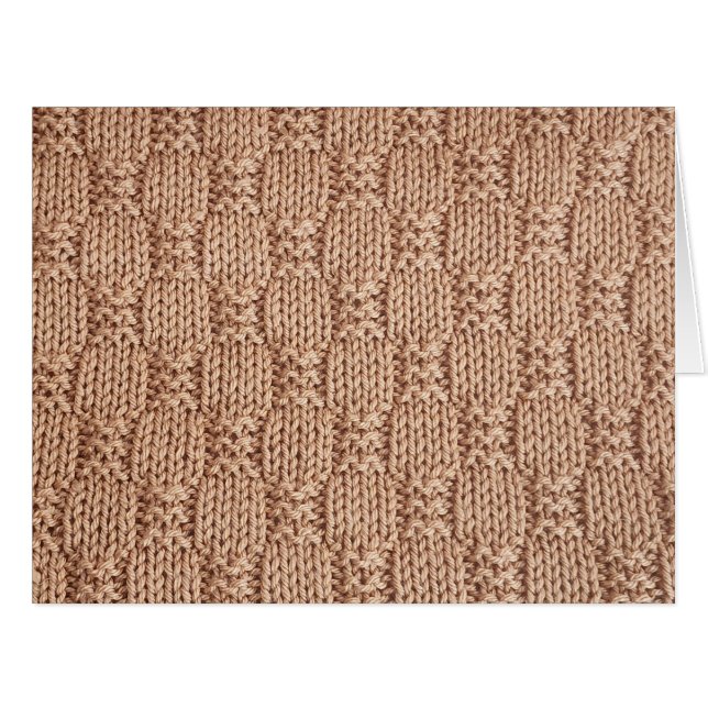 Bubble Knit Stitch Pattern by Shirley Taylor Cards (Front Horizontal)