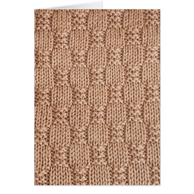 Bubble Knit Stitch Pattern by Shirley Taylor Cards (Front)