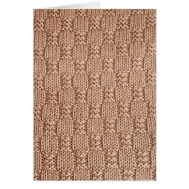 Bubble Knit Stitch Pattern by Shirley Taylor Cards (Front)