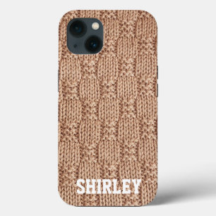 Bubble Knit Stitch Pattern by Shirley Taylor iPhone 13 Case