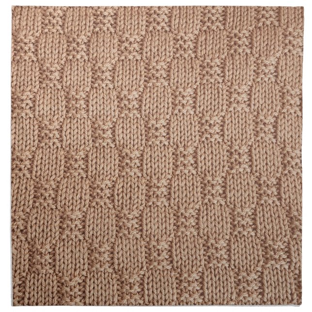 Bubble Knit Stitch Pattern by Shirley Taylor Cloth Napkin (Front)