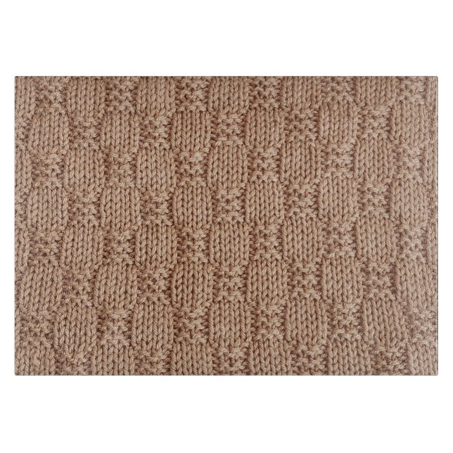 Bubble Knit Stitch Pattern by Shirley Taylor Cutting Board (Front)