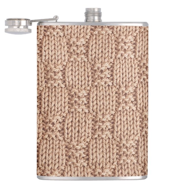 Bubble Knit Stitch Pattern by Shirley Taylor Flask (Opened)