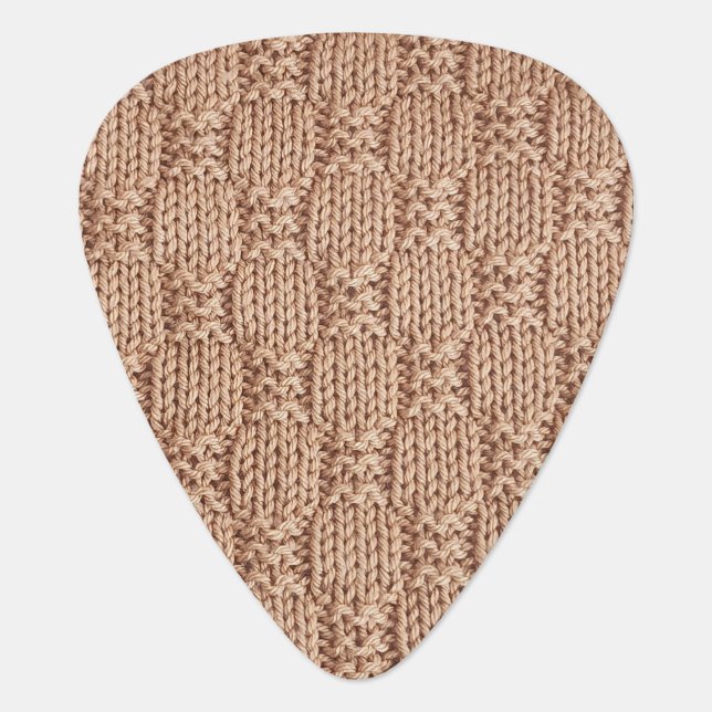 Bubble Knit Stitch Pattern by Shirley Taylor Guitar Pick (Front)