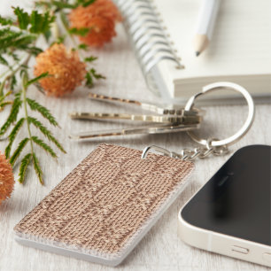 Bubble Knit Stitch Pattern by Shirley Taylor Keychain