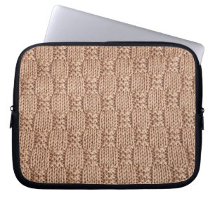 Bubble Knit Stitch Pattern by Shirley Taylor Laptop Sleeve