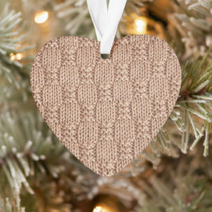 Bubble Knit Stitch Pattern by Shirley Taylor Ornament