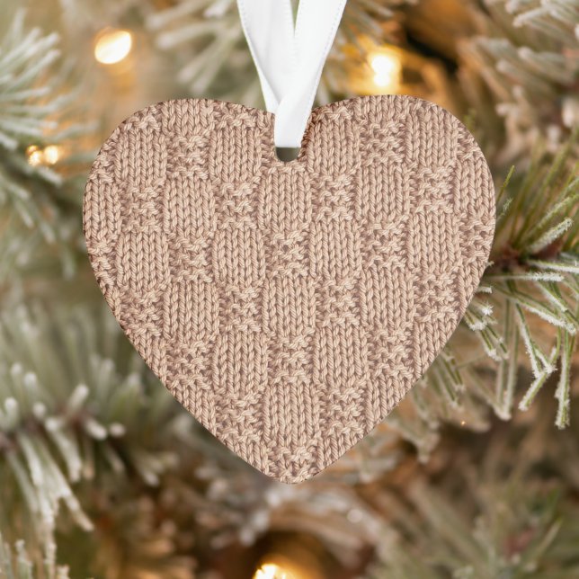 Bubble Knit Stitch Pattern by Shirley Taylor Ornament (Tree)