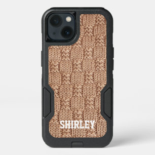 Bubble Knit Stitch Pattern by Shirley Taylor iPhone 13 Case