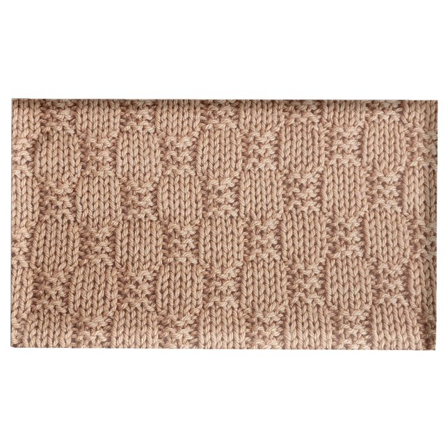 Bubble Knit Stitch Pattern by Shirley Taylor Place Card Holder (Front)