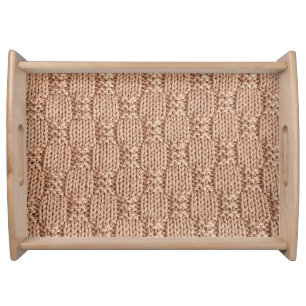 Bubble Knit Stitch Pattern by Shirley Taylor Serving Tray