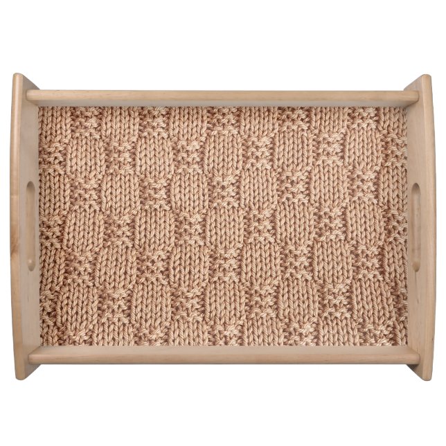 Bubble Knit Stitch Pattern by Shirley Taylor Serving Tray (Front)