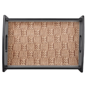 Bubble Knit Stitch Pattern by Shirley Taylor Serving Tray