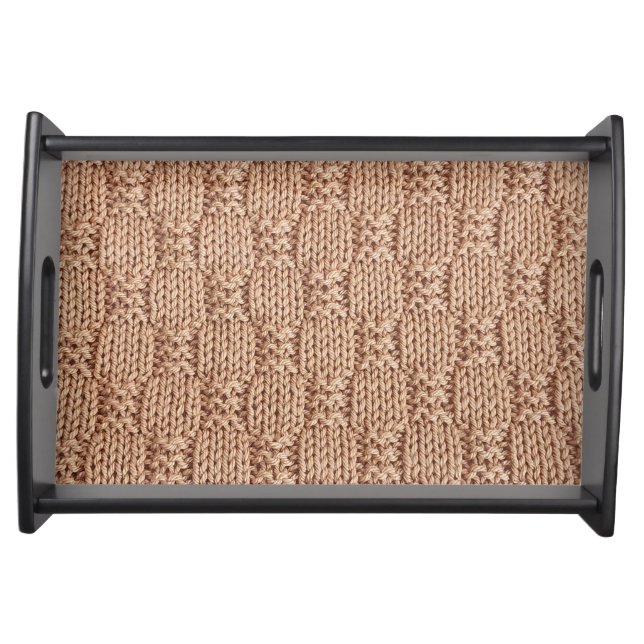 Bubble Knit Stitch Pattern by Shirley Taylor Serving Tray (Front)