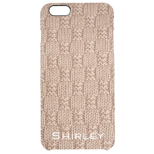 Bubble Knit Stitch Pattern by Shirley Taylor Uncommon iPhone Case (Back)