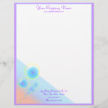 Bubble Letterhead<br><div class="desc">Colorful letterhead for any business or personal stationery just bubbling over with the feeling of fun (pun intended)</div>