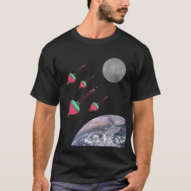 Bubble Lights in Space T-Shirt (Front)