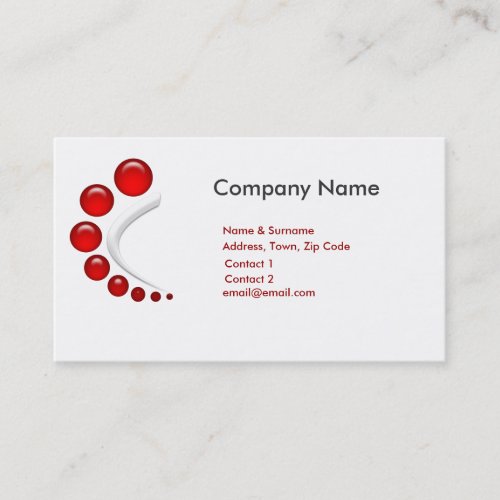 Bubble Logo Business Cards
