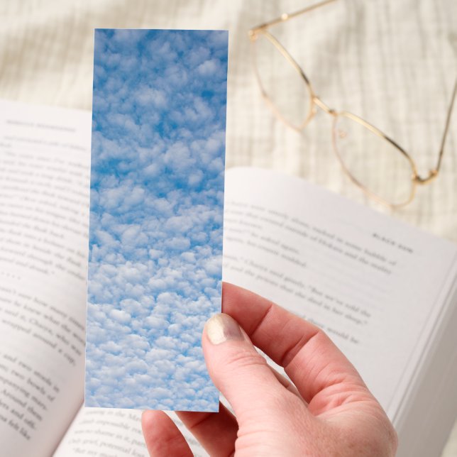 Bubble Mammatus Clouds Blue Sky Nature Photography Bookmarks (Hand)