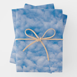 Bubble Mammatus Clouds Blue Sky Nature Photography Wrapping Paper Sheets