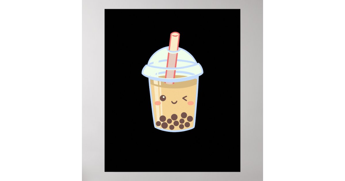 Bubble Milk Tea Boba Cute Bear Kawaii Aesthetic Toddler T-Shirt by