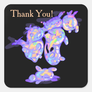 Bubble Monsters thank you! Square Sticker