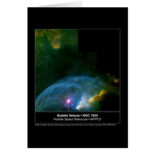 Bubble Nebula 7635 Hubble Telescope Cards (Front)