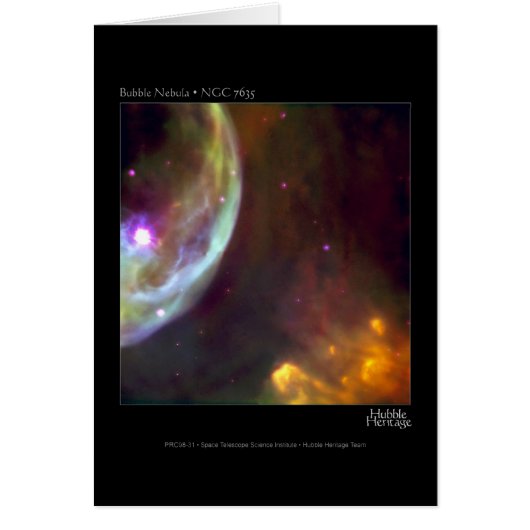 Bubble Nebula - NGC 7635 Hubble Telescope Cards (Front)