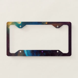 Bubble Nebula Space Astronomy Cosmic License Plate Frame