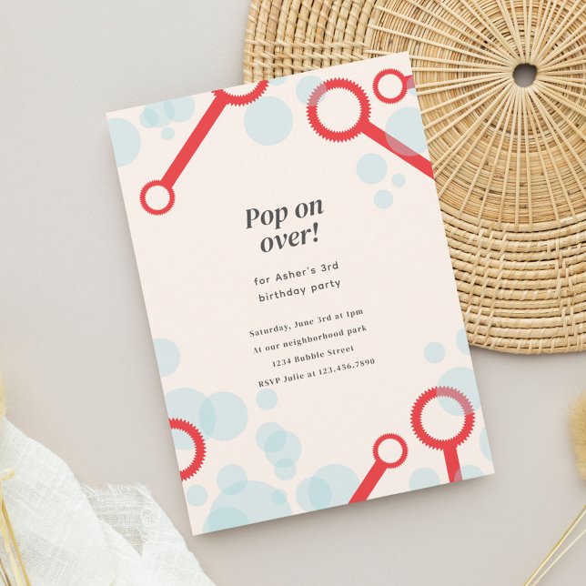 Bubble Party Birthday Invite (Creator Uploaded)