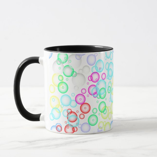 bubble pattern 02.b White BG Mug (Left)