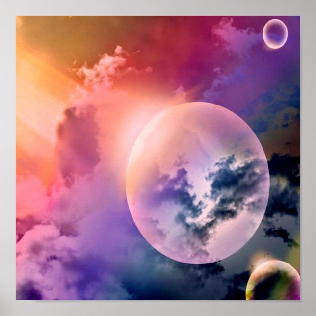 bubble rainbow poster (Front)