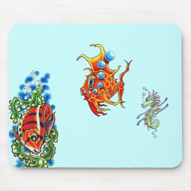 bubble sealife mousepad (Front)