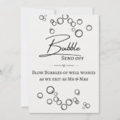Bubble Send Off Signage (Front)