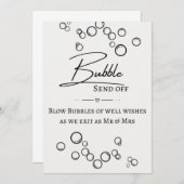 Bubble Send Off Signage (Front/Back)