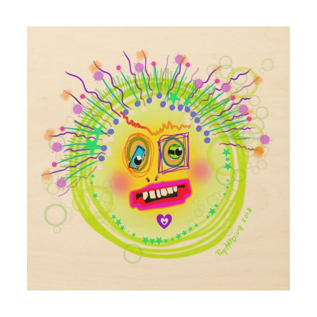 Bubble Smile Meemogie Emoji Art (Front)