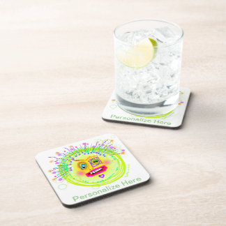 Bubble Smile Meemogie Emoji Art Beverage Coaster