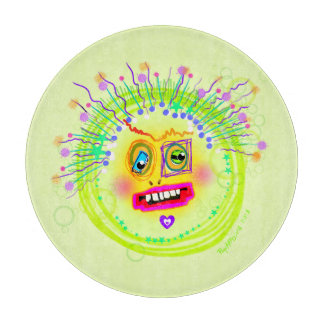 Bubble Smile Meemogie Emoji Art Cutting Board