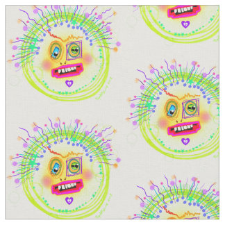 Bubble Smile Meemogie Emoji Art Fabric