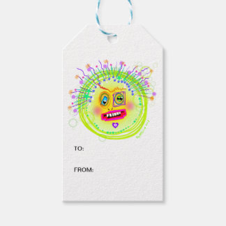 Bubble Smile Meemogie Emoji Art Gift Tags
