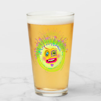 Bubble Smile Meemogie Emoji Art Glass
