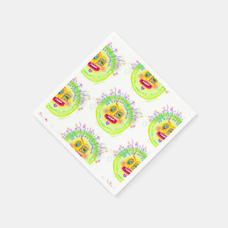 Bubble Smile Meemogie Emoji Art Napkins