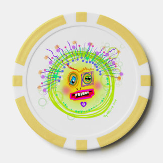 Bubble Smile Meemogie Emoji Art Poker Chips