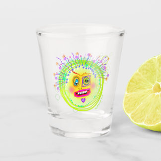 Bubble Smile Meemogie Emoji Art Shot Glass