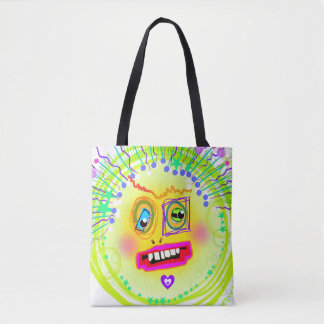 Bubble Smile Meemogie Emoji Art Tote Bag