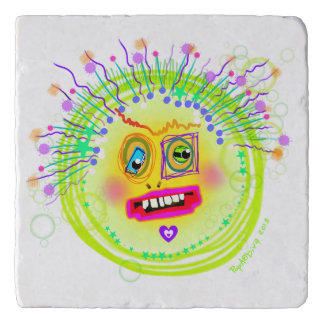 Bubble Smile Meemogie Emoji Art Trivet